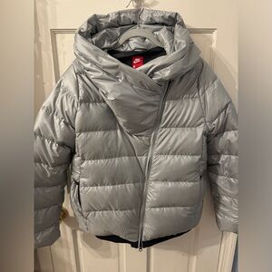 Nike Cropped Hooded Puffer Coat